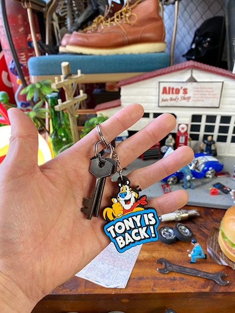 トニータイガーラバーキーホルダー ケロッグ|トニーザタイガー1|ラバーキーホルダー