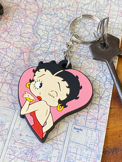 ベティ・ブープ ラバーキーホルダー （ハートウインク）の通販・販売