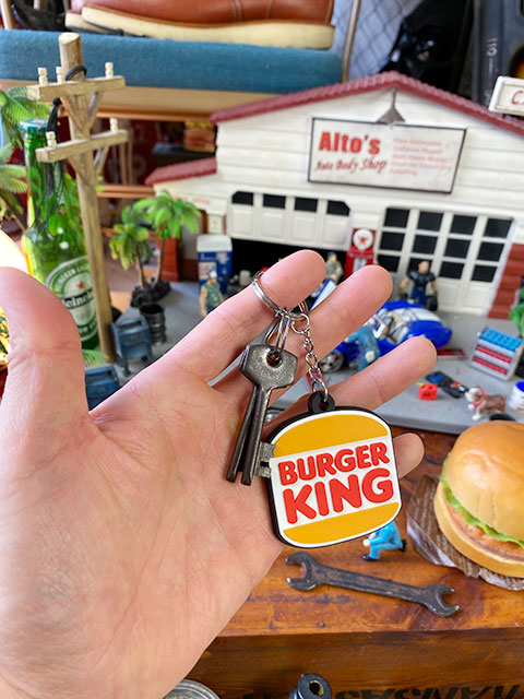 バーガーキング ラバーキーホルダーの通販・販売 | アメリカ雑貨