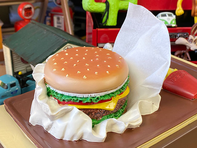 ハンバーガーデザインティッシュケース入れludlow風 ハンバーガーデザインティッシュケース入れludlow風