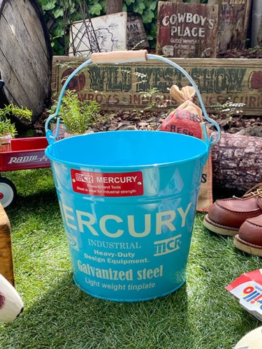 マーキュリー　バケツ　レギュラーサイズ　10L　（ブルー）|ガレージ演出グッズ/道具/工具|男の秘密基地作りに！ガレージング雑貨