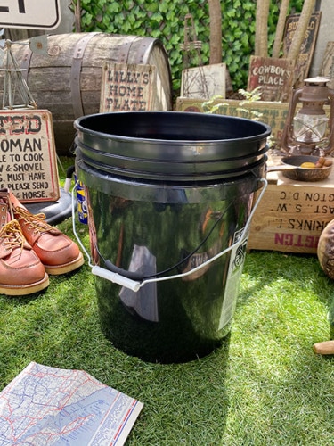 米国リークタイト社　5ガロン　バケツ　MADE IN U.S.A.　（ブラック）　※フタは別売|ガレージ演出グッズ/道具/工具|男の秘密基地作りに！ガレージング雑貨