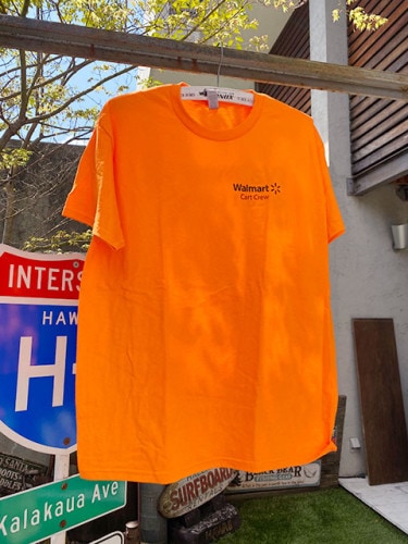 ウォルマート　カートクルーTシャツ　Lサイズ　（ネオンオレンジ）|日用品系カンパニーグッズ|カンパニーグッズ
