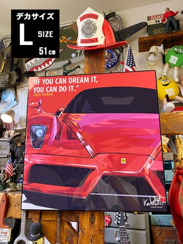 デカサイズ　Lサイズ　51cm　エンツォ・フェラーリ　ポップアートフレーム|ポップアートフレーム|ポスターフレーム/アートフレーム