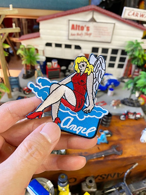 ノーズアート ピンナップガール ミリタリーワッペン （エンジェル）の