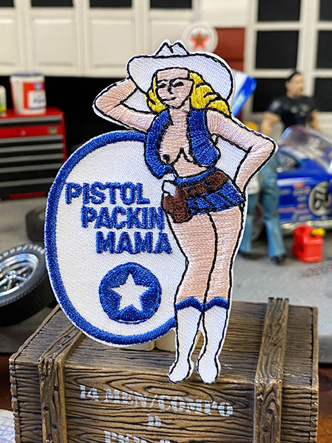 ノーズアート ピンナップガール ミリタリーワッペン （ピストル