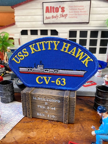 U.S.ネイビー　空母キティホーク　ミリタリーワッペン　（CV-63）|ミリタリー|ワッペン