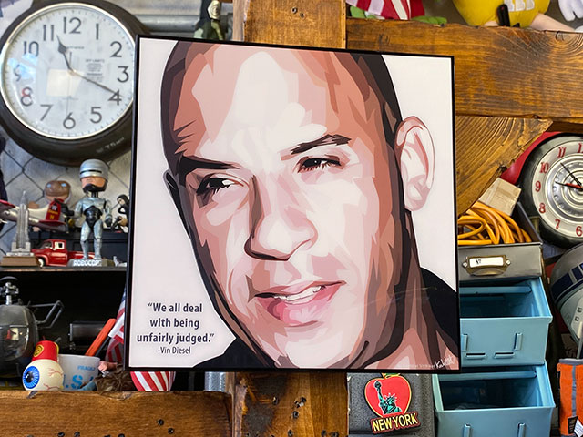 ヴィン・ディーゼル ポップアートフレーム #021 映画 ワイルドスピード