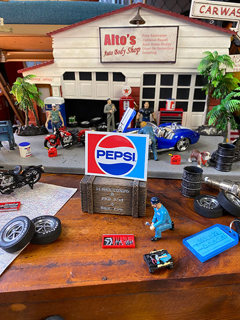 ペプシ オフィシャルロゴステッカー （70年代ロゴ/レクタングル）の