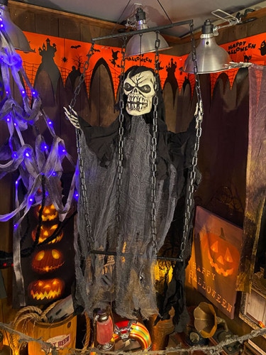 センサーで反応して動く！暴れるリーパー|大人のハロウィン/死神/ガイコツ|ハロウィングッズ