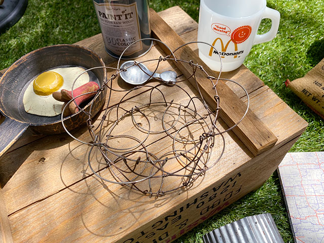 好きなカタチに変形できる！カントリーワイヤーバスケットの通販・販売