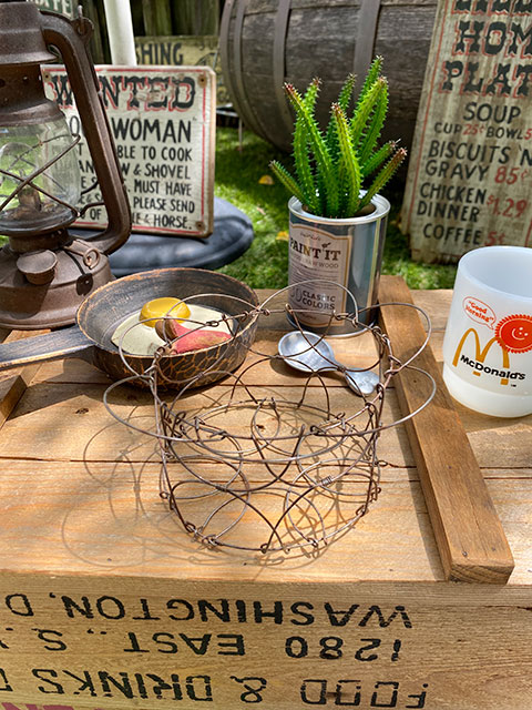 好きなカタチに変形できる！カントリーワイヤーバスケットの通販・販売