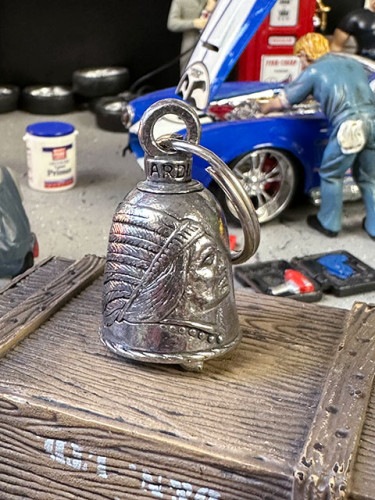 アメリカのバイカーのお守り　ガーディアンベル　（インディアン）　MADE IN U.S.A.|キーホルダー/ガーディアンベル|男の秘密基地作りに！ガレージング雑貨