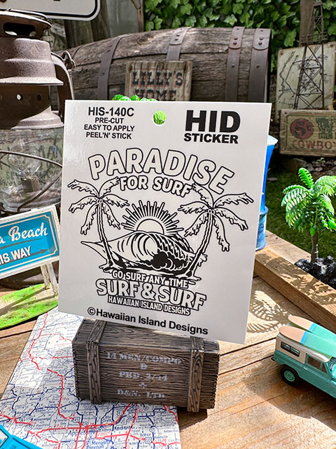 ハワイアン アイランド ステッカー （パラダイス フォー サーフ）の