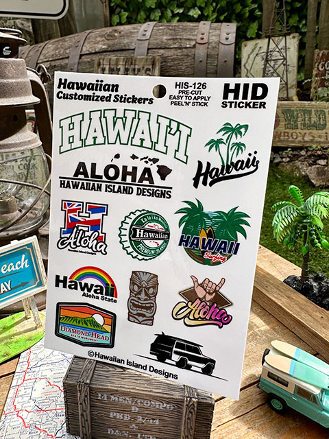 宛名シール／ハワイアン 【Gシリーズ】ラインナップ ハワイアン カスタマイズ ステッカー （HAWAIIシリーズ）の通販・販売