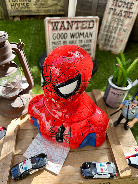 バットマン】アメコミ好きな方大きなクッキージャー 陶器製 マーベル