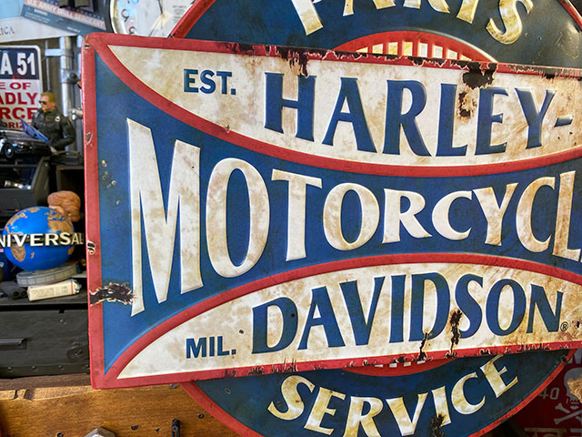 ハーレーダビッドソン パーツ＆サービス 3Dメタルサインの通販・販売