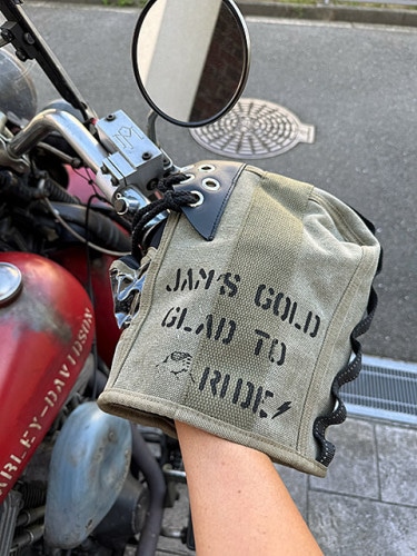 ミリタリーテイスト　バイク用ハンドルカバー　HARMY　（カーキ）　防風フィルム入り簡易防水仕様|アパレル/キャップ/ジャケット|男の秘密基地作りに！ガレージング雑貨