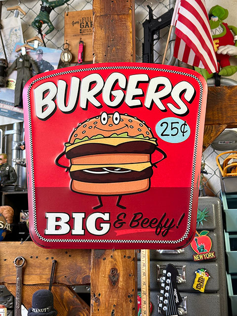 ビッグボーイ ハンバーガー ブリキ看板 アメリカン ポップ パーキング
