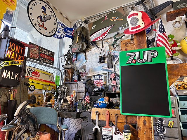70年代　セブンアップ　看板　7up USA サイン　ミラー　ディスプレイ 7UP セブンアップ チョークボードサイン （1970年代ドットロゴ