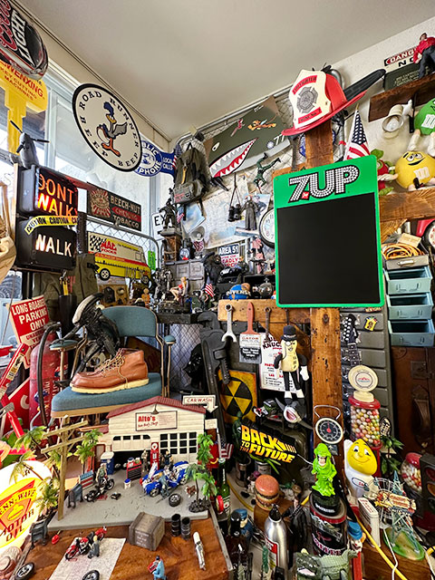 70年代　セブンアップ　看板　7up USA サイン　ミラー　ディスプレイ 7UP セブンアップ チョークボードサイン （1970年代ドットロゴ
