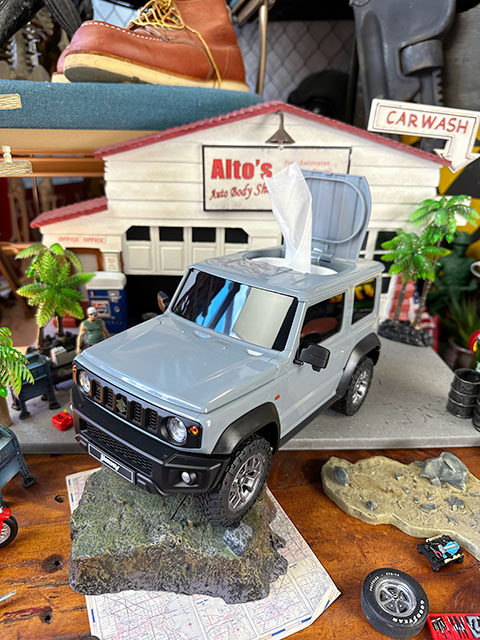 スズキ ジムニーシエラ ウェットティッシュケース （ミディアムグレー