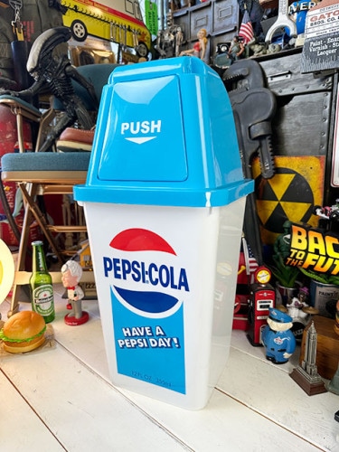 ペプシ　ダストビン　20Lサイズ　ゴミ箱　（スカイブルー）　単品|ドリンク系カンパニーグッズ|カンパニーグッズ