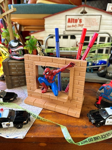 マーベル　スパイダーマン　ステーショナリースタンド　ペンホルダー|映画関連グッズ|もはや店長すら迷子になるアメ雑ジャングル