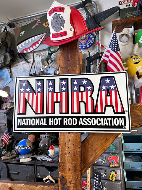NHRA エンボスティンサイン （アメリカンフラッグ）の通販・販売