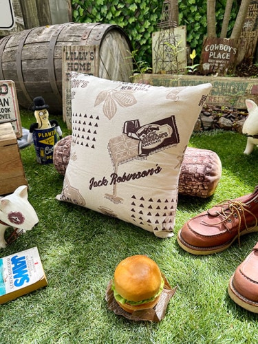 アメリカンフードラベル　クッション　（チョコレート）|ルームアイテム/クッション/フリース|生活雑貨/キッチン雑貨