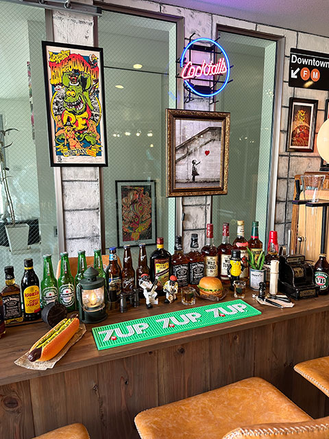 昭和レトロ　セブンアップ　7UP カウンター　レジ　マット コカコーラ　希少 7UP セブンアップ バーマット （グリーン）の通販・販売 | アメリカ