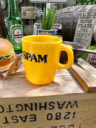 SPAM　スパム　スタッキングマグ　（イエロー）　単品|フード系カンパニーグッズ|カンパニーグッズ