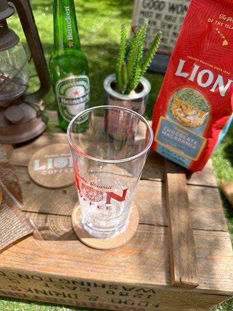 早いもの勝ち　レア　1点もの　ライオンコーヒー　ハンドメイド額縁 LION COFFEE ☆今なら1個無料！計6個お届け☆ライオンコーヒー