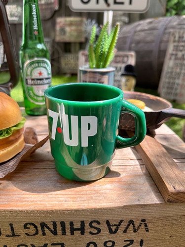 7UP　セブンアップ　スタッキングマグ　（ハンターグリーン）　単品|ドリンク系カンパニーグッズ|カンパニーグッズ