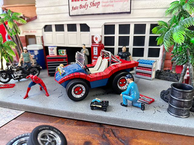 高品質の激安 Jada マーベル スパイダーマン ＆ バギー ダイキャストミニカー スパイダーマン