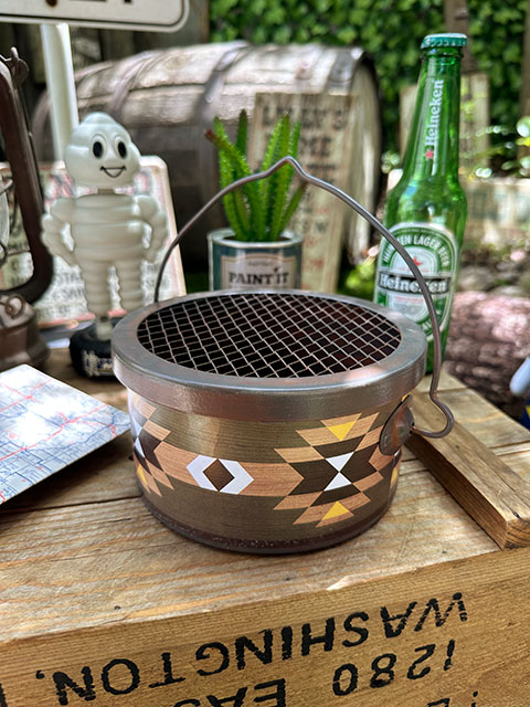 トライバル柄 蚊取り線香置き （トライバルカーキ） 蚊遣り 蚊取り線香