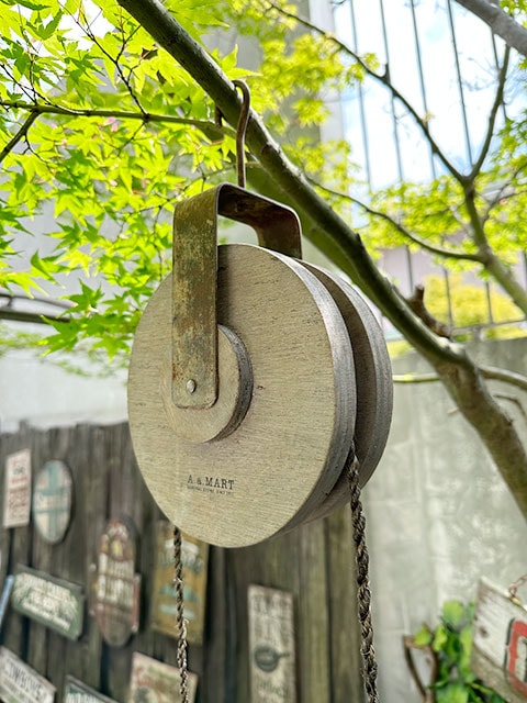 アンティーク 滑車プランター （Lサイズ）の通販・販売