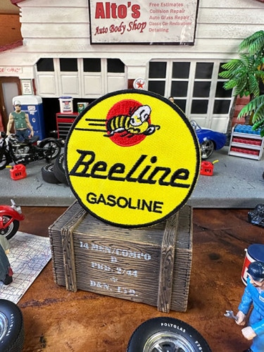 ビーライン　ワッペン　Beeline ガソリン|ワッペン|男の秘密基地作りに！ガレージング雑貨