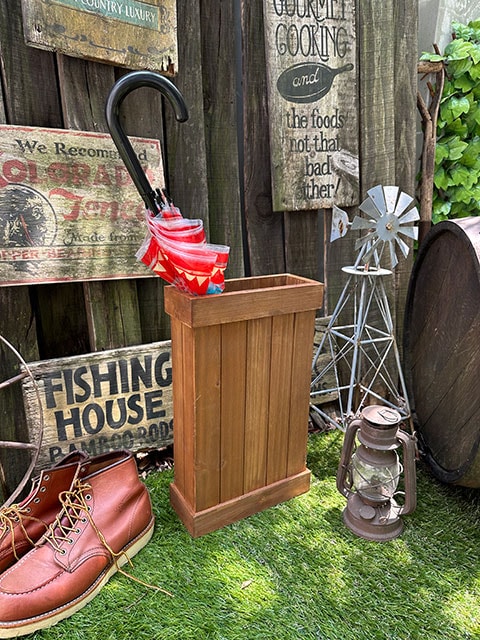 管392☆イタリア製☆ ガリンベルティ ☆木製☆アンブレラスタンド☆傘