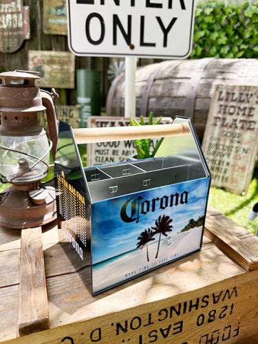 コロナビール　ハンドルキャリーケース　（パームツリー＆ビーチ）|パブグッズ/バーグッズ/お酒関連グッズ
