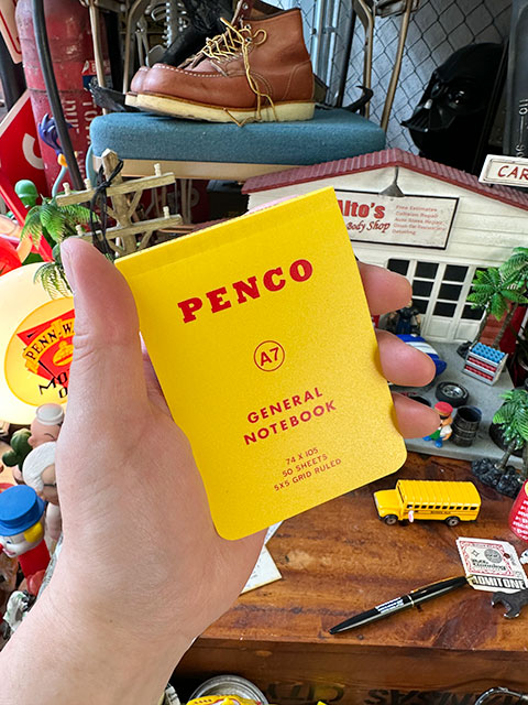 ヴィンテージ 海外 マクドナルド ノート メモ帳 ミールトイ フルコンプ 未使用 PENCO ペンコ ソフトPPノート メモ帳 A7 (イエロー) 5mm方眼