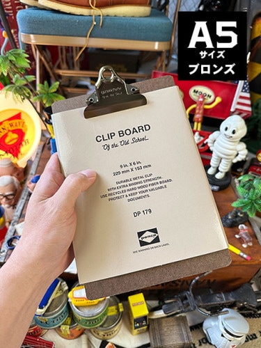 PENCO　ペンコ　クリップボード　オールドスクール　ブロンズ　（A5サイズ）　HIGHTIDE　ハイタイド|文房具/ボールペン/フォトフレーム|もはや店長すら迷子になるアメ雑ジャングル