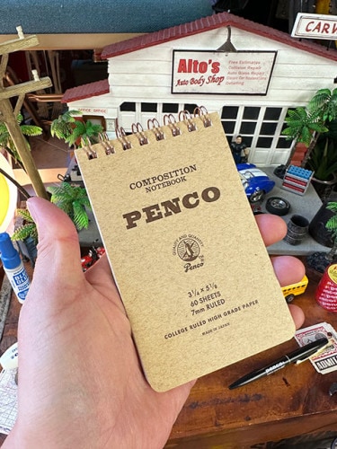 PENCO　ペンコ　コイルノートパッドS　ミニサイズ　メモ帳　7mm　罫線　ダブルリングノート　（ナチュラル）　HIGHTIDE　ハイタイド|文房具/ボールペン/フォトフレーム|もはや店長すら迷子にな