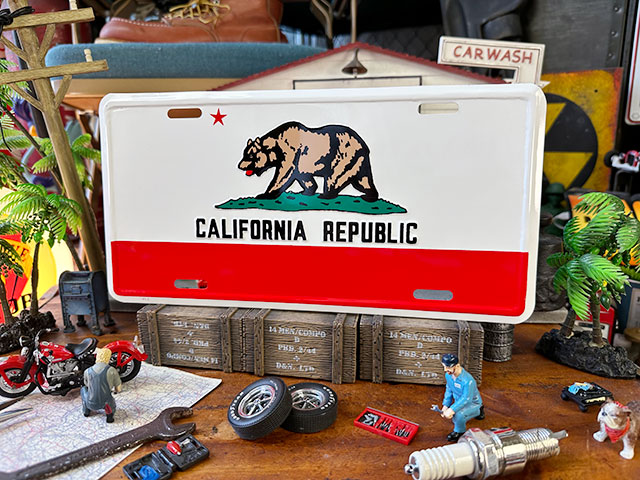 カリフォルニア州旗 ライセンスプレートの通販・販売 | アメリカ雑貨の 