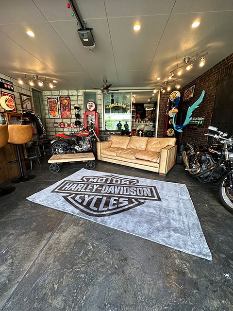 HARLEY DAVIDSON ハーレーダビッドソン　タフテッドラグ　カーペット ハーレーダビッドソン バー＆シールド エリアラグ （Lサイズ） 240cm