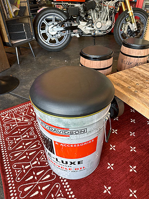 ハーレーダビッドソン オイル缶 スツールの通販・販売