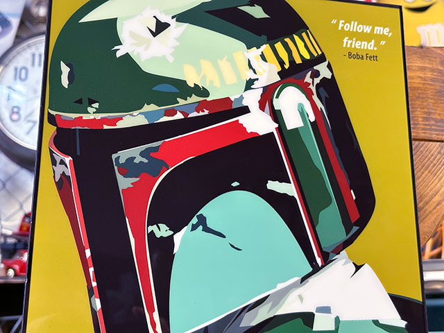 1997年 USA STAR WARSファンクラブ公式ボバ・フェットのポスター 人気の 1997年 WARSファンクラブ公式ボバ・フェットのポスター