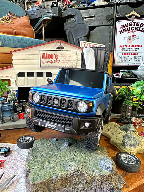 【限定品新品】ジムニー シエラ型ティッシュケース ブルーメタリック トート付 新色】ジムニー シエラ型 ウェットティッシュケース 予約開始