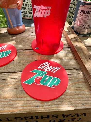 7UP　セブンアップ　ラバーコースター　（レッド）　単品|ドリンク系カンパニーグッズ|カンパニーグッズ