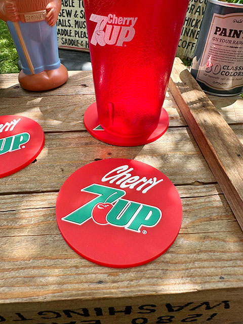 7UP セブンアップ ラバーコースター （レッド） 単品の通販・販売